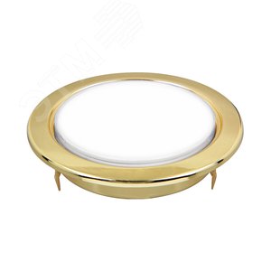 Светильник под лампу с цоколем GX70 золото глянцевое 121х54 мм - фото 3