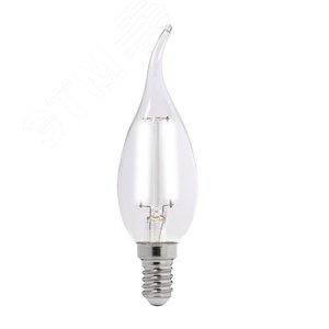 Лампа светодиодная LED 4Вт E14 360Лм 230В/50Гц теплыйпрозрачная свеча на ветру 1028013 JazzWay - 2