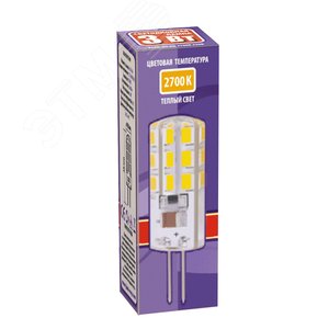 Лампа светодиодная LED 3Вт G4 200Лм теплый 220V/50Hz 1032041 JazzWay - 2
