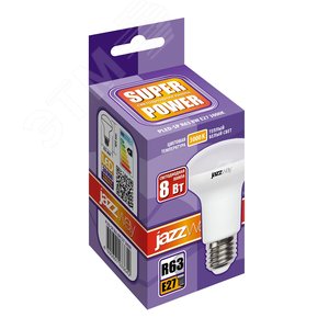 Лампа светодиодная рефлекторная LED 8Вт E27 R63 230/50 теплый - фото 2