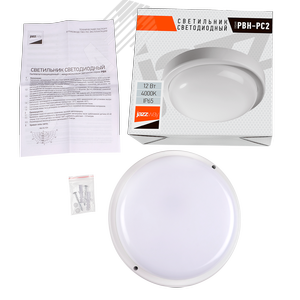 Светильник пылевлагозащищенный PBH-PC2-RA 12W 960Lm 4000K белый AC 230V/50Hzy - фото 7