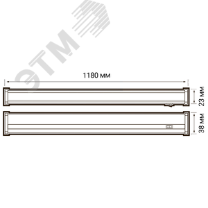 Светильник светодиодный ДПО-14w T5i 1200мм 6500k пластиковый - фото 5