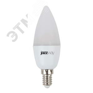Лампа светодиодная LED 8 Вт 640Лм 4000К белая Е14 Свеча Jazzway