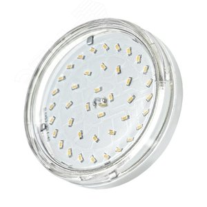 Лампа светодиодная LED 6Вт GX53 510Лм теплый прозрачная ECO