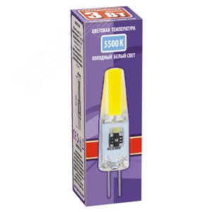 Лампа светодиодная LED 3Вт G4 холодныйCOB 2857477 JazzWay - 2