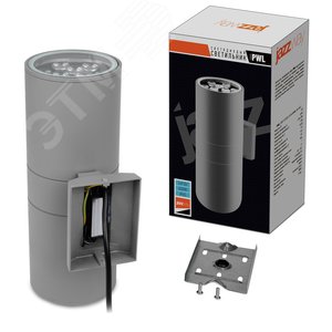 Светильник светодиодный ДБУ-2х9Вт архитектурный IP65 6500К 1620 Лм серый - фото 4