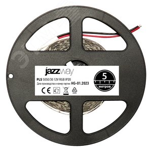 Лента светодиодная 7.2Вт/м 12В RGB IP20 30 LED/м 5м - фото 3