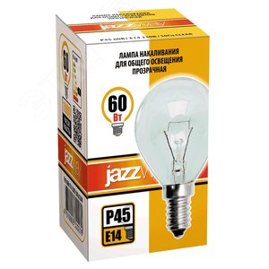 Лампа накаливания P45 240V 60W E14 clear 3320270 JazzWay - 2