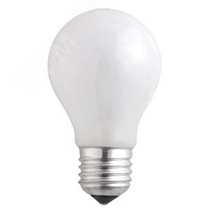 Лампа накаливания A55 240V 60W E27 frosted (БМТ 230-60-5)
