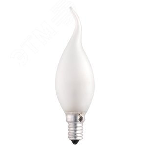 Лампа накаливания CT35 60W E14 frosted (свеча на ветру)