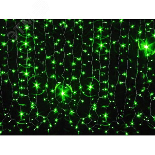 Электрогирлянда Фейерверк 200 LED 2 м зеленая - фото 2