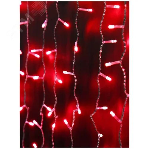 Электрогирлянда Занавес LDCL368-R-E 150x150 368L LED. красный - фото 1