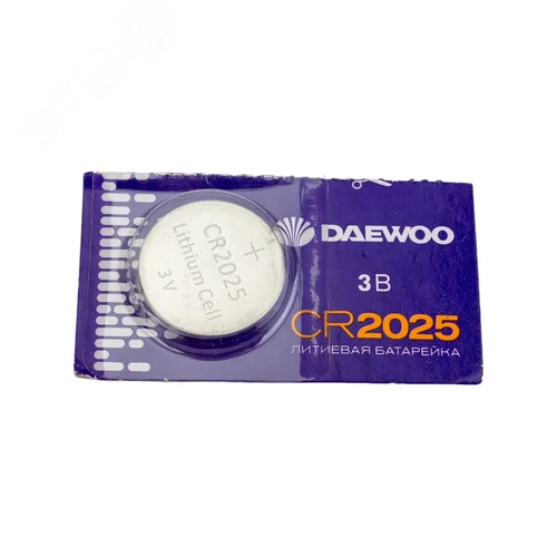 Элемент питания CR2025 DAEWOO Lithium блистер, 5 шт. - фото 2