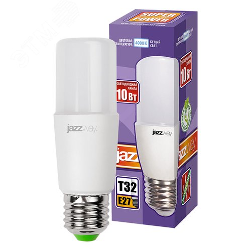 Лампа светодиодная LED 10вт E27 белый T32 800Lm - фото 3