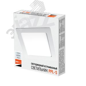 Светильник светодиодный ДВО-12w 4000K 800 Лм IP40 WH 170мм встраиваемый квадрат - фото 4