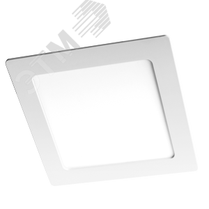 Изображение товара Светильник светодиодный ДВО-15w 6500K 1000 Лм IP40 WH 190мм встраиваемый квадрат (шт)
