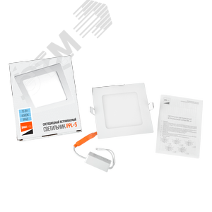 Светильник светодиодный ДВО-15w 6500K 1000 Лм IP40 WH 190мм встраиваемый квадрат - фото 7