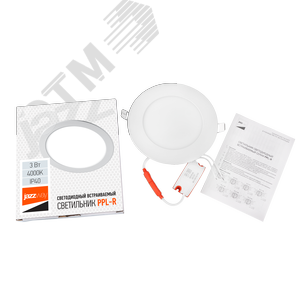 Светильник светодиодный ДВО-3w 4000K 200 Лм IP40 WH d80мм встраиваемый круг - фото 8