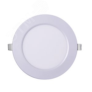 Светильник светодиодный ДВО-9w 4000K 600 Лм IP40 WH d145мм встраиваемый круг - фото 3