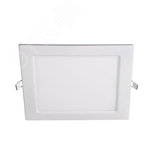 Изображение товара Светильник светодиодный ДВО-18w 6500K 1200 Лм IP40 WH 220мм встраиваемый квадрат (шт)