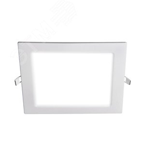 Светильник светодиодный ДВО-18w 6500K 1200 Лм IP40 WH 220мм встраиваемый квадрат - фото 2