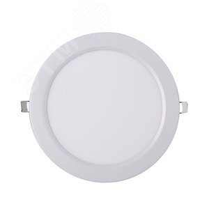 Светильник светодиодный ДВО-24w 6500K 1600 Лм IP40 WH d300мм встраиваемый круг - фото 3