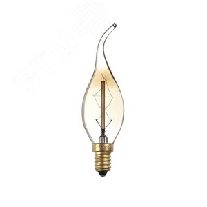 Лампа накаливания ЛОН 60Вт G80 Е14 декоративный золотой