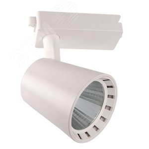 Светильник светодиодный трековый на шинопровод ДПО- 15w 4000K 24 град. WH (белый) IP40 - фото 2