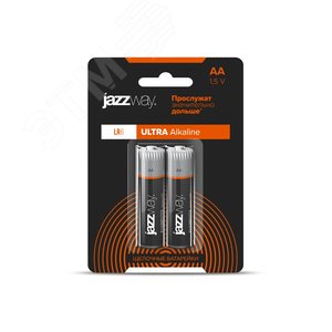 Элемент питания LR 6 (AA) алкалиновая, уп. 2 шт. JAZZway Ultra PLUS BL-2 - фото 2