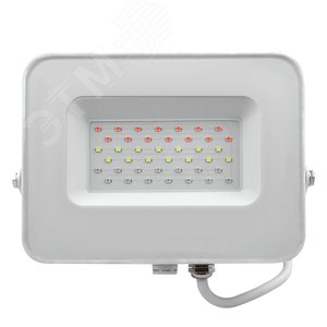 Прожектор светодиодный ДО-30w RGB IP65 белый корпус - фото 1