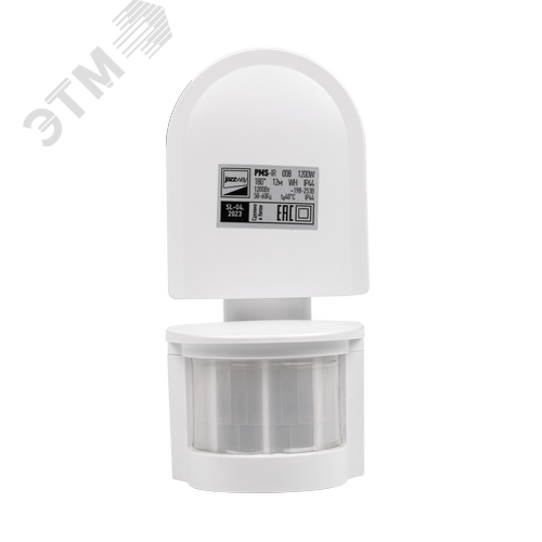 Датчик движения PMS-IR 008 1200 Вт 180 градусов 12м IP44 WH - фото 2