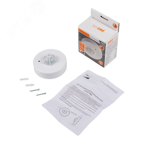 Датчик движения PMS-IR 024 1200 Вт 360 градусов 2-6м IP20 WH - фото 5