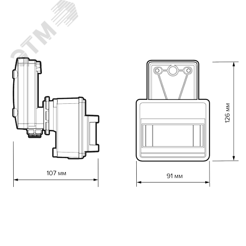 Датчик движения PMS-IR 017 1200 Вт 120 градусов 2-12м IP44 WH - фото 6