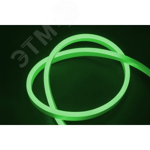 Лента светодиодная ''Неон'' PFN-01 2835/120 220V 6w/m 8х16mm Green IP65 1м зеленая - фото 3