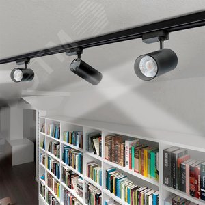 Светильник светодиодный трековый на шинопровод ДПО- 40w 4000K 3800 Лм 24 град СОВ (чёрный) IP40 - фото 8