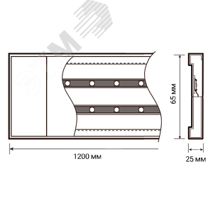 Светильник светодиодный ДПО-36 4000К 3400Лм IP20 опаловый рассеиватель - фото 6