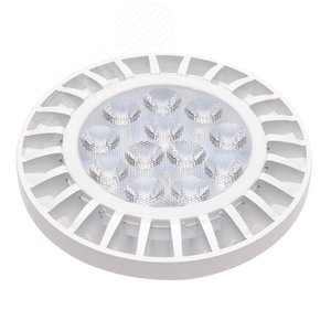 Лампа светодиодная LED 15w G53 AR111 теплый 185-265V - фото 1