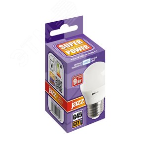 Лампа светодиодная LED 9w E27 4000K шар - фото 2