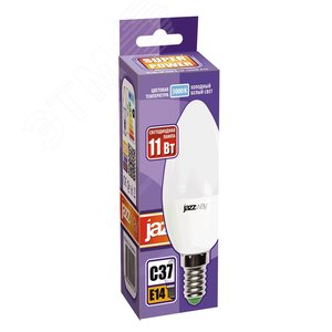 Лампа светодиодная LED 11Вт 230Вт E14 холодный матовый свеча - фото 2