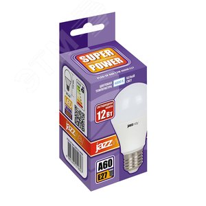 Лампа светодиодная LED 12w E27 4000K груша 230/50 - фото 2
