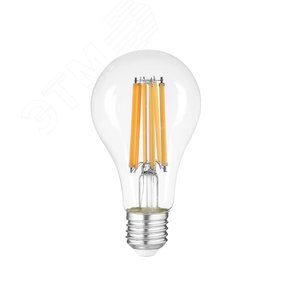 Лампа сетодиодная декоративная LED 15w E27 3000K груша прозрачная филамент 230/50 Jazzway 5021938 JazzWay