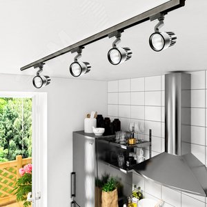 Светильник светодиодный трековый на шинопровод ДПО- 40Вт 4000K 24 град. 3600Лм BL (чёрный) IP40 - фото 9