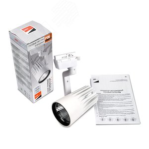 Светильник светодиодный трековый на шинопровод ДПО- 40Вт 4000K 24 град. 3600Лм WH (белый) IP40 - фото 5