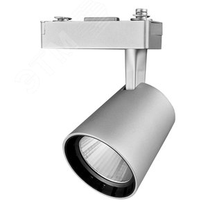 Светильник светодиодный на шинопровод ДПО-15w 4000K 1350Лм 24 град. GR (серый) IP40 - фото 1