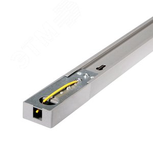 Шинопровод серый 2м с токоподводом и заглушкой - фото 5