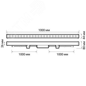 Светильник светодиодный ДБУ-24w 6500К IP67 2400Лм 1000мм - фото 6