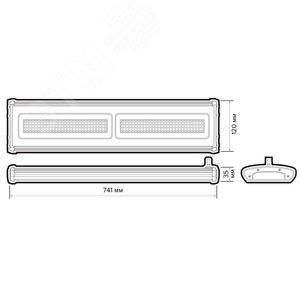 Светильник светодиодный ДСП-150 5000К 13500 Лм IP65 120 град - фото 7