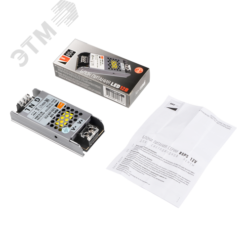 Драйвер светодиодный LED 12V5,0A 60W IP20 1г.гар - фото 5