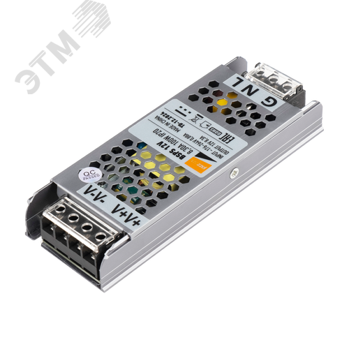 Драйвер светодиодный LED 12V8,3A=100W IP20 1 год гарантия - фото 1