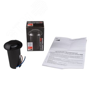 Светильник светодиодный грунтовый встраиваемый ДВУ- 2w 4000K IP65 черный PGR R60/2 - фото 5